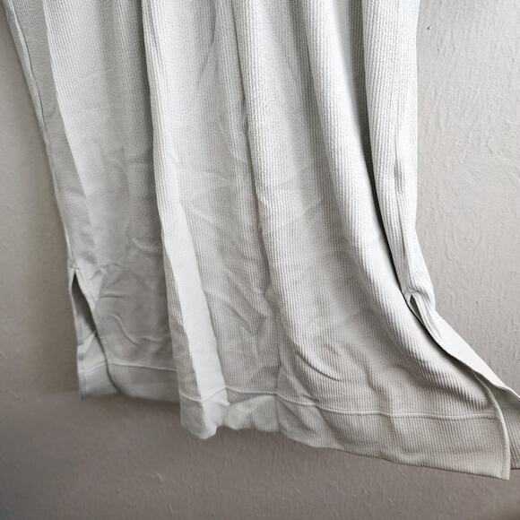 NEW Neiwai Ribbed Knit Drawstring Long Sleeve Dress Gray Violet - Picture 11 of 16